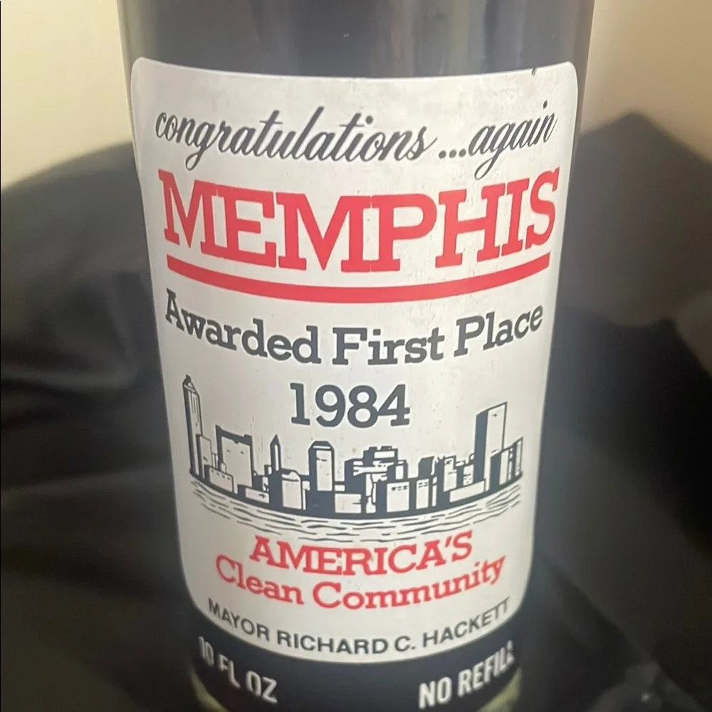 Coca-Cola Memphis Commemorative Glass Bottle 1984 unopened